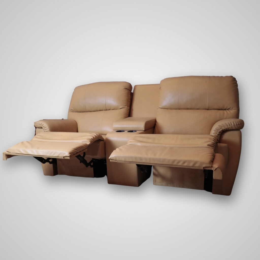 Two Seater Manual Recliner With Console - Image 4