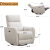 Swivel and Rocker Power Recliner - Image 5